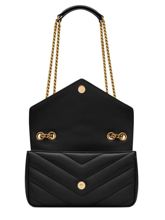 26FW 생로랑 루루 마틀라세 램스킨 스몰 숄더백 801437 AAEAX1000 BLACK - SAINT LAURENT