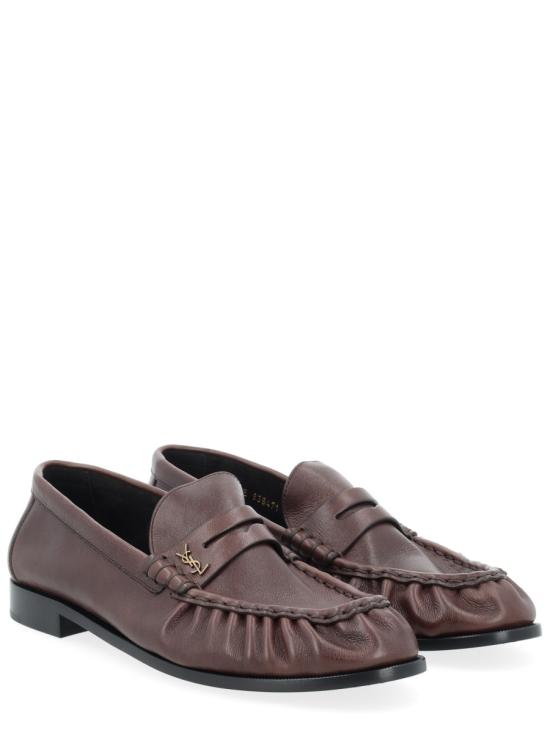26FW 생로랑 매트 레더 서플 르 로퍼 839471 25VAA2128 BROWN - SAINT LAURENT