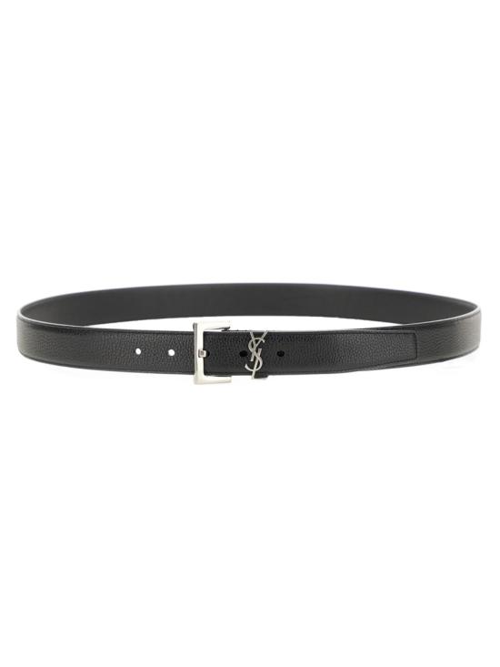 26FW 생로랑 모노그램 벨트 634440 DTI0E1000 BLACK