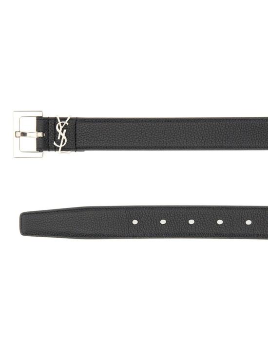 26FW 생로랑 모노그램 벨트 634440 DTI0E1000 BLACK - SAINT LAURENT