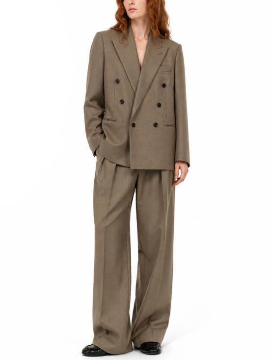 26FW 생로랑 스트레이트 팬츠 854457 Y7K112495 BEIGE - SAINT LAURENT