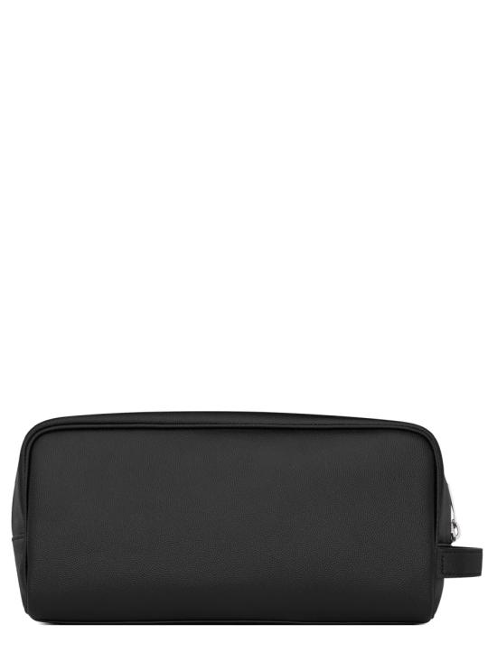 26FW 생로랑 그랑 드 뿌드르 엠보스 레더 그루밍 케이스 609347 1GF0N1000 BLACK - SAINT LAURENT