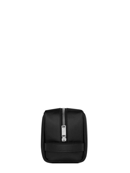 26FW 생로랑 그랑 드 뿌드르 엠보스 레더 그루밍 케이스 609347 1GF0N1000 BLACK - SAINT LAURENT