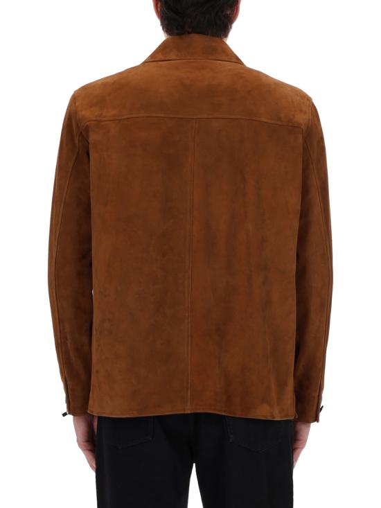 26FW 생로랑 긴팔 셔츠 861396 YCUM22705 BROWN - SAINT LAURENT