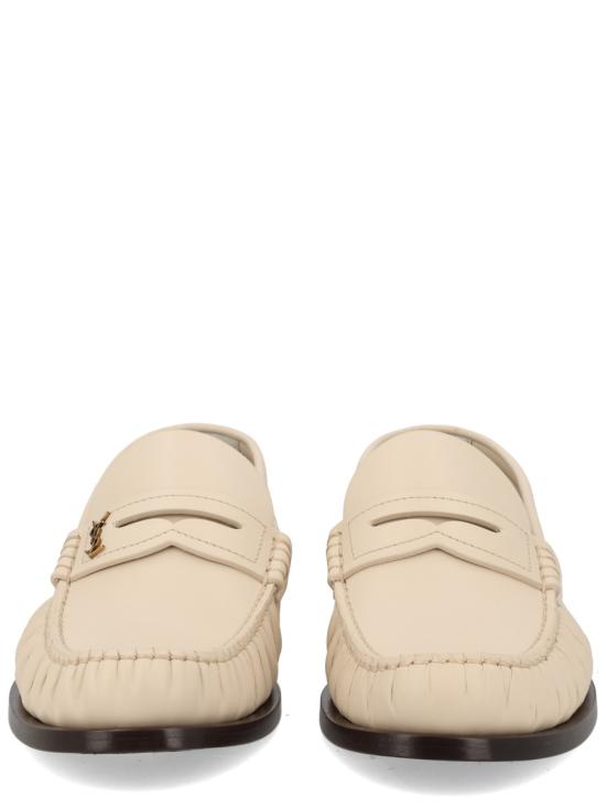 26FW 생로랑 모노그램 레더로퍼 820648 AAELH1001 IVORY - SAINT LAURENT