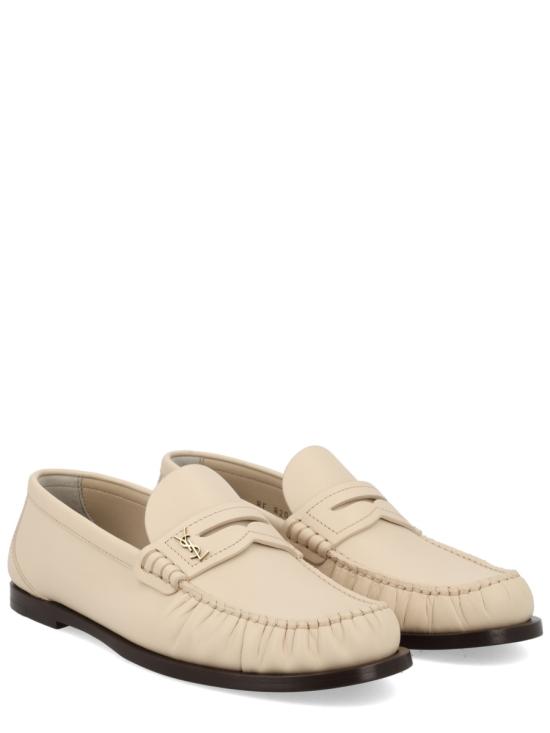 26FW 생로랑 모노그램 레더로퍼 820648 AAELH1001 IVORY - SAINT LAURENT
