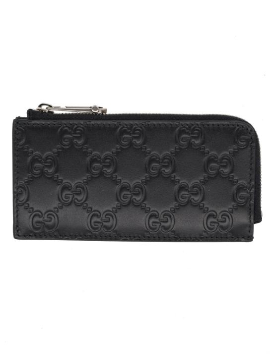 26FW 구찌 GG 엠블럼 카드 케이스 850185 AAFDV1000 BLACK