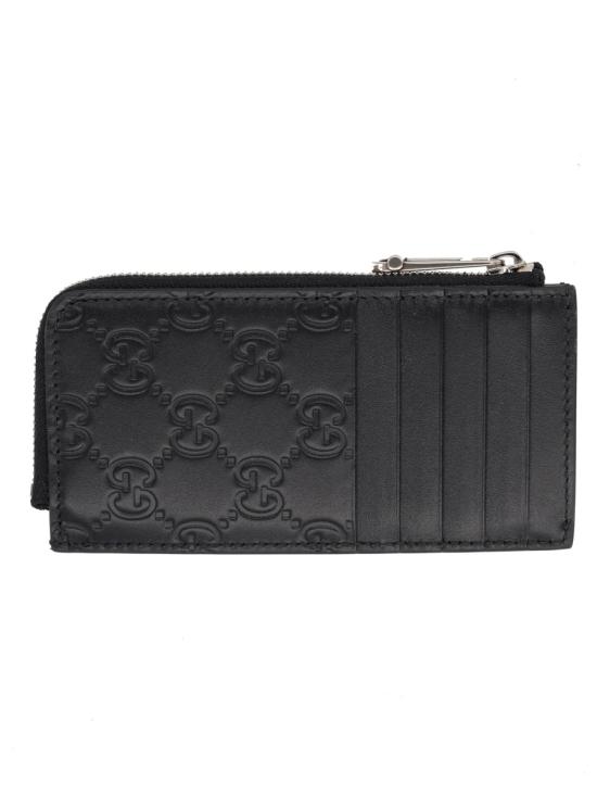26FW 구찌 GG 엠블럼 카드 케이스 850185 AAFDV1000 BLACK - GUCCI