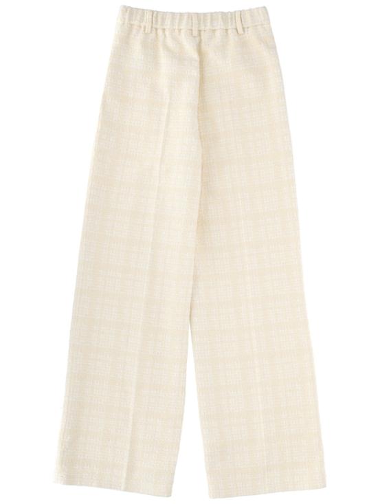 26FW 구찌 체크 코튼 트위드 팬츠 856087 ZAUB69777 BEIGE - GUCCI