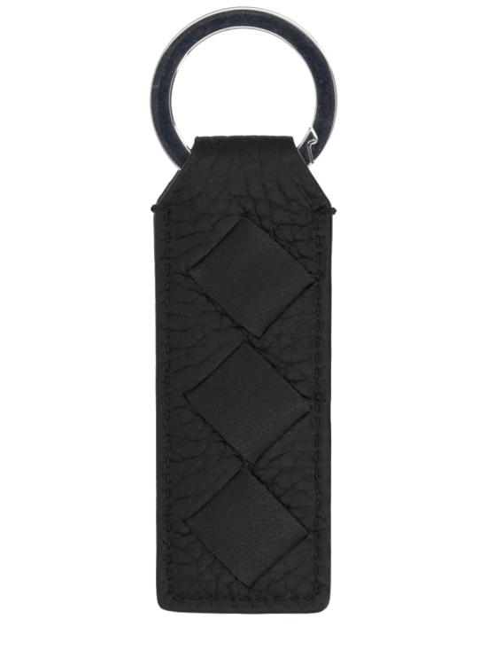26FW 보테가베네타 인트레치아토 탭 키링 800553 V63U08803 BLACK - BOTTEGA VENETA