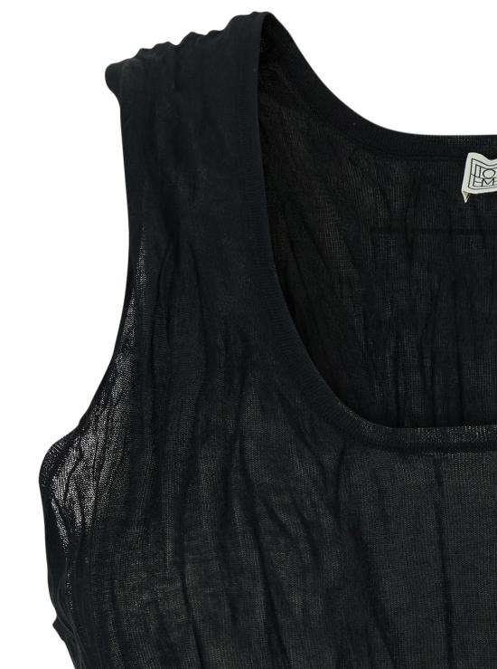 26FW 토템 탑 262WRT0724YA0244 001 BLACK - TOTEME