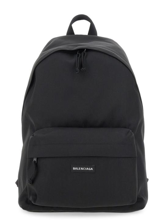 26FW 발렌시아가 로고 패치 익스플로러 백팩 503221 2VZ371000 BLACK - BALENCIAGA
