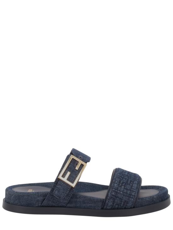 26FW 펜디 데님 펜디 필 슬라이드 8X8710 AYFLF18RE BLUE