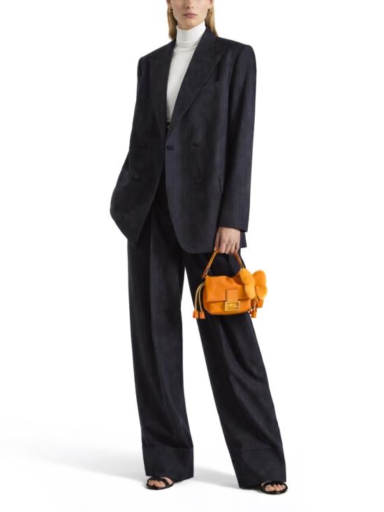 26FW 펜디 핀스트라이프 울 블레이저 FJ7685 AW7IF0QG3 BLUE - FENDI