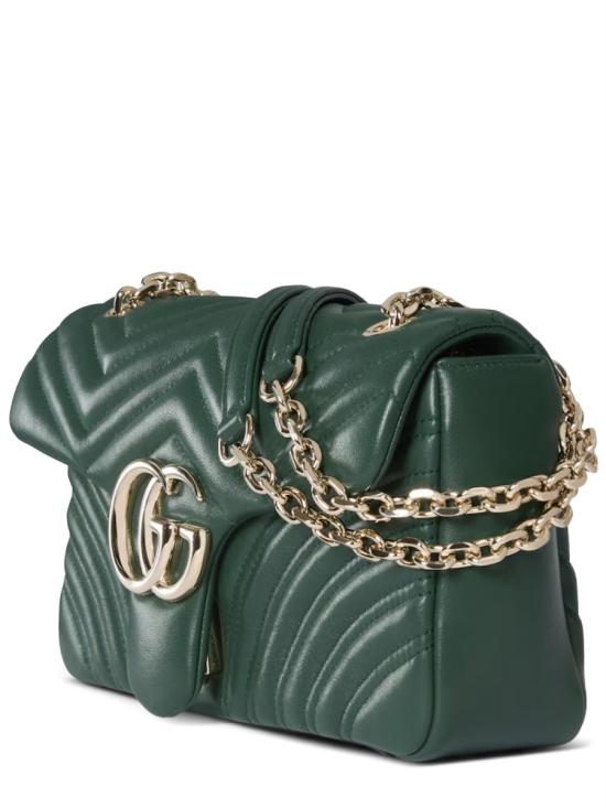 26FW 구찌 GG 마몽 미디엄 숄더백 837267 AAE383020 GREEN - GUCCI