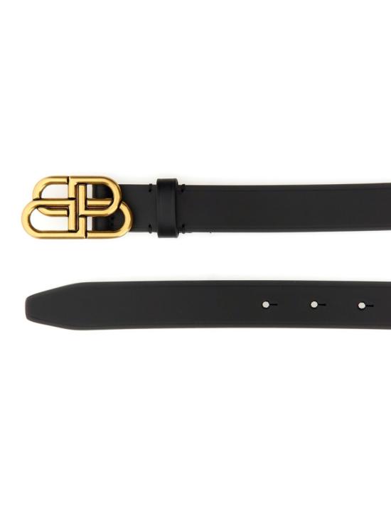 26FW 발렌시아가 BB 씬 레더 벨트 581690 1CH041000 BLACK - BALENCIAGA
