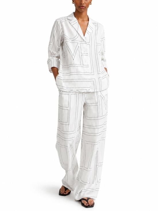 26FW 토템 스트레이트 팬츠 243WRB1092FB0239 200 WHITE - TOTEME