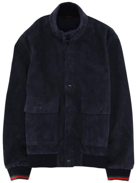 26FW 구찌 가죽 자켓 854268 XNBB54044 BLUE