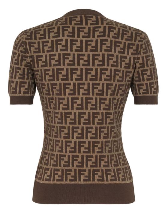 26FW 펜디 FF 코튼 스웨터 FZXC72 ASJTF0GGE BROWN - FENDI