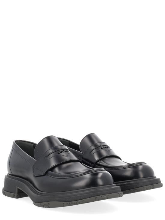 26FW 구찌 토날 로고 로퍼 851396 AADEO1000 BLACK - GUCCI