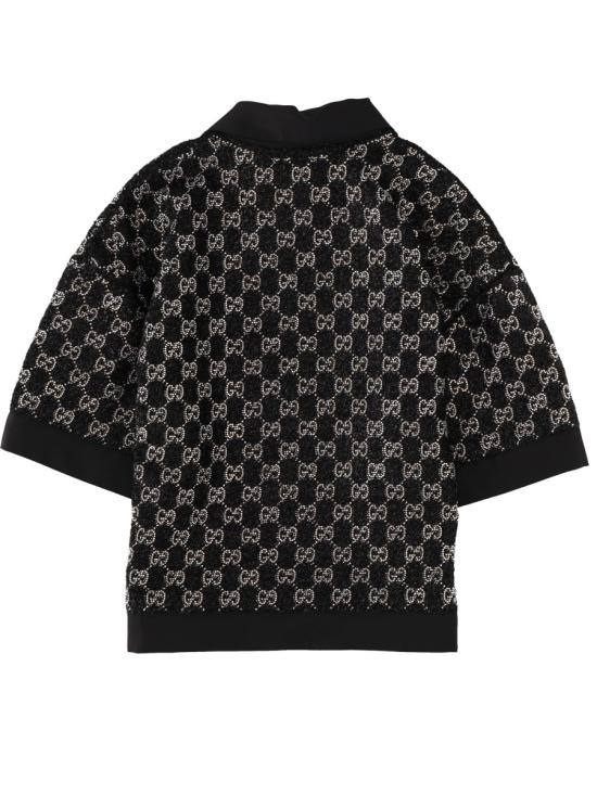 26FW 구찌 울 트위드 라메 탑 846682 ZARWY1000 BLACK - GUCCI