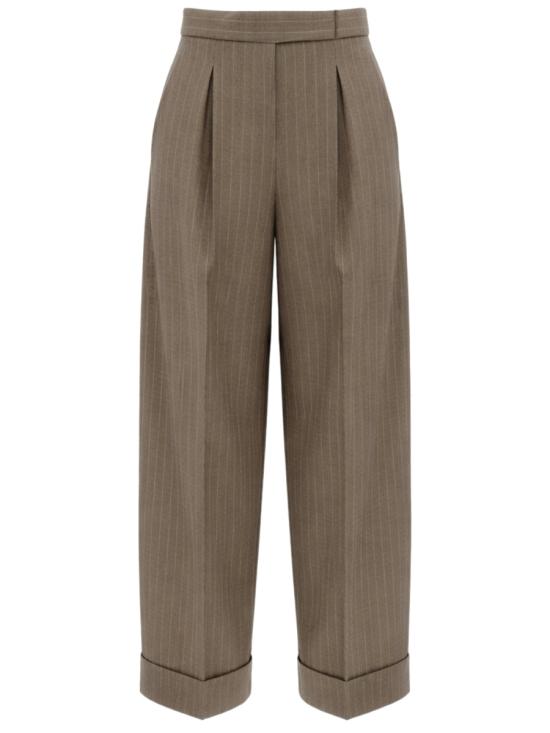 26FW 막스마라 스트레이트 팬츠 2611131151600 231001 BROWN