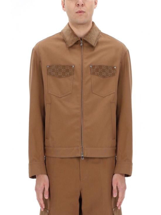 26FW 구찌 GG 디테일 집업 자켓 854304 ZAUJI2630 BEIGE - GUCCI