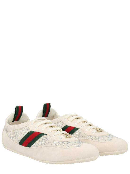 26FW 구찌 GG 크리스털 시프트 스니커즈 859221 AAF3W9165 IVORY - GUCCI