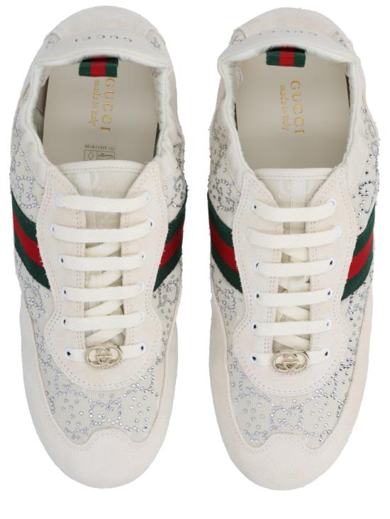 26FW 구찌 GG 크리스털 시프트 스니커즈 859221 AAF3W9165 IVORY - GUCCI