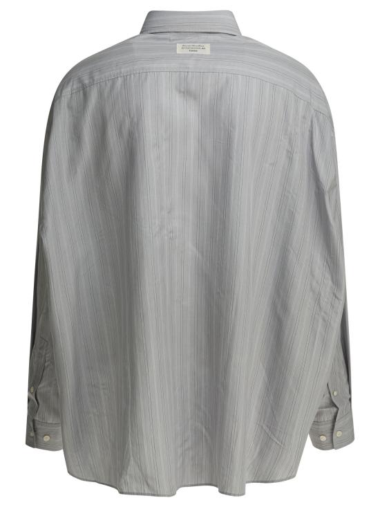 26FW 아크네 스튜디오 스트라이프 버튼업 BB0698 AM4 GREY - ACNE STUDIOS