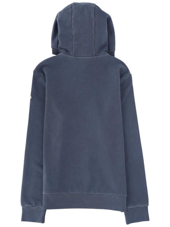 26FW 몽클레어 로잉 로고 코튼 후드 8G00012 89BAZ74P BLUE - MONCLER