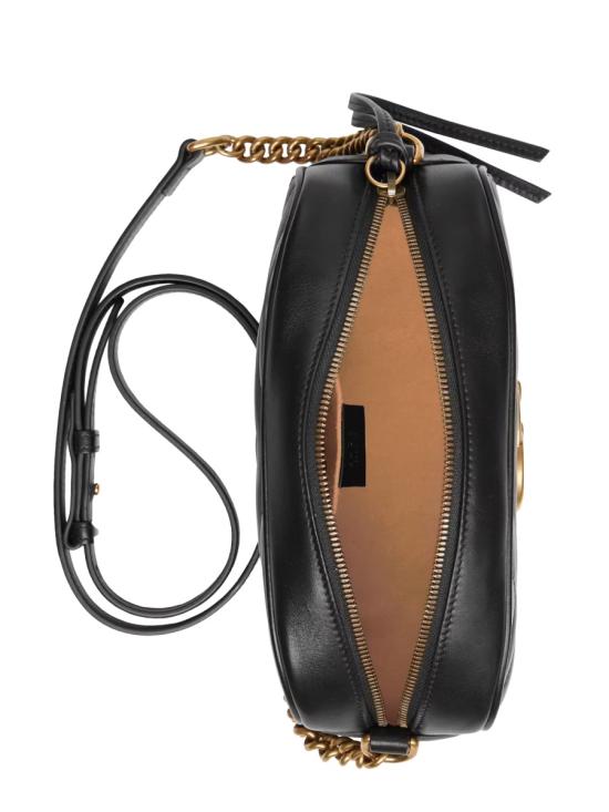 26FW 구찌 GG 마몽 마틀라세 스몰 체인 숄더백 447632 DTD1T1000 BLACK - GUCCI