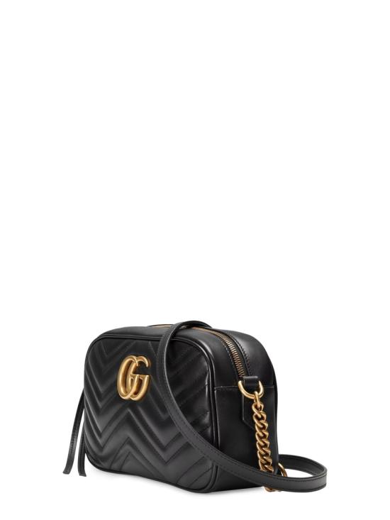26FW 구찌 GG 마몽 마틀라세 스몰 체인 숄더백 447632 DTD1T1000 BLACK - GUCCI