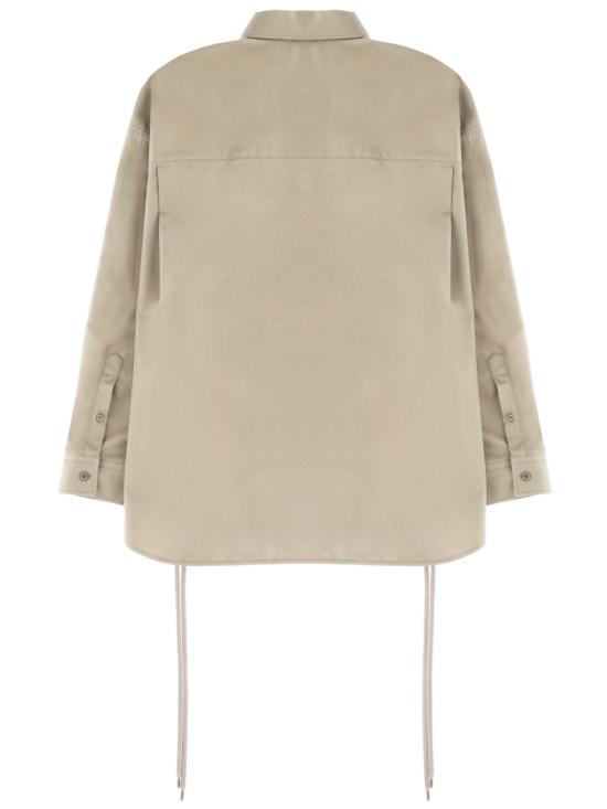 26FW 발렌시아가 레이스 업 셔츠 857835 TTP089506 BEIGE - BALENCIAGA
