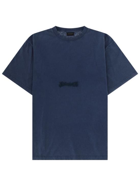 26FW 발렌시아가 반팔 티셔츠 850403 TTVO82061 BLUE