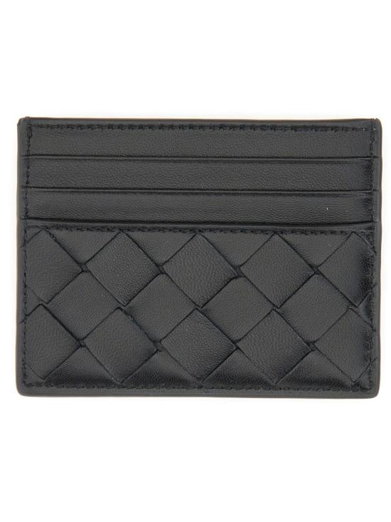 26FW 보테가베네타 인트레치아토 크레딧 카드 케이스 796324 VCPP38425 BLACK