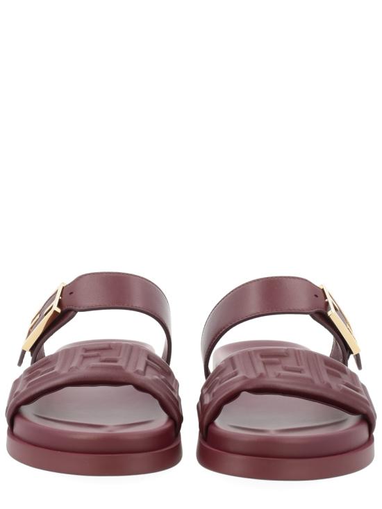 26FW 펜디 카프 레더 플랫 샌들 8X8710 ABOHF0L7X BORDEAUX - FENDI