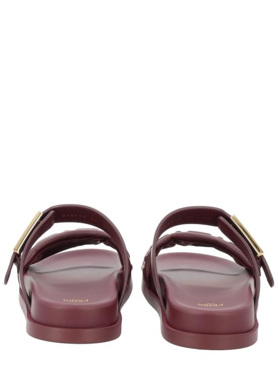 26FW 펜디 카프 레더 플랫 샌들 8X8710 ABOHF0L7X BORDEAUX - FENDI