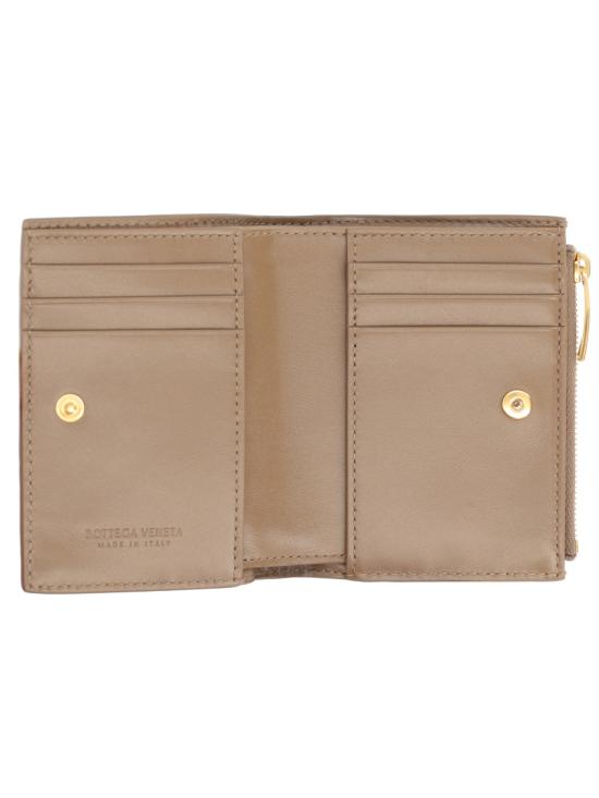 26FW 보테가베네타 인트레치아토 스몰 바이폴드 월렛 742330 VCPP32355 DOVE - BOTTEGA VENETA