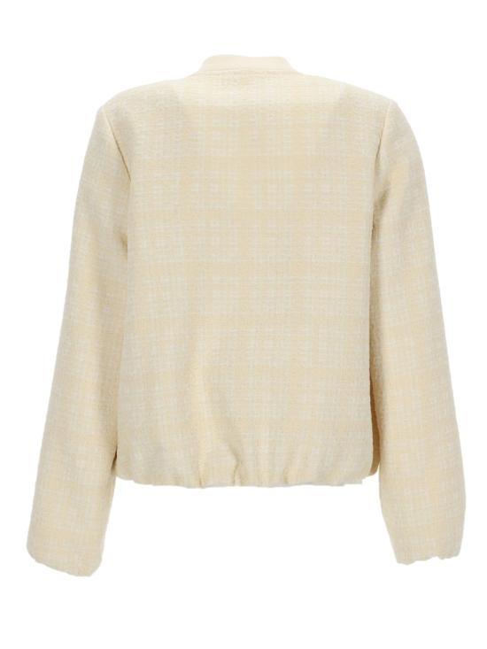 26FW 구찌 체크 코튼 트위드 재킷 851888 ZAUB69777 BEIGE - GUCCI