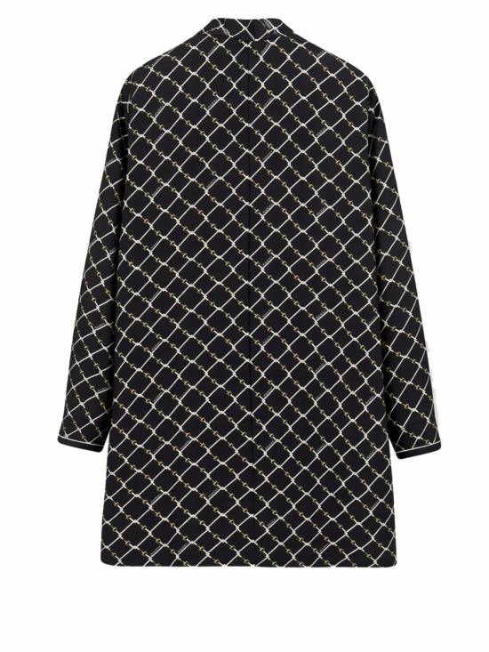 26FW 구찌 프린트 실크 트윌 드레스 853056 ZAUM11173 BLACK - GUCCI