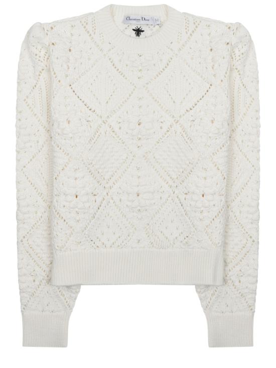 26FW 디올 스웨터 614S04A7085 0200 WHITE