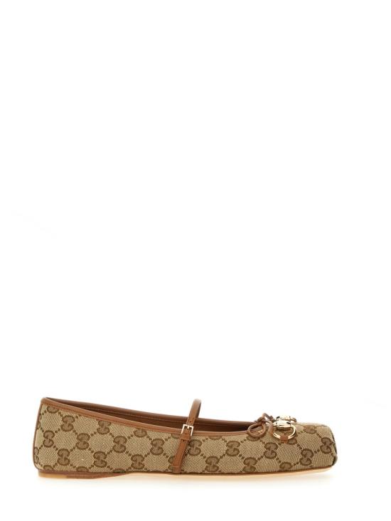 26FW 구찌 홀스빗 발레 플랫 814321 FAD6C9745 BEIGE