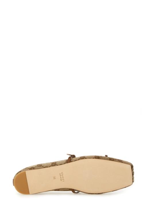 26FW 구찌 홀스빗 발레 플랫 814321 FAD6C9745 BEIGE - GUCCI