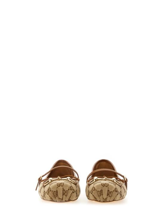 26FW 구찌 홀스빗 발레 플랫 814321 FAD6C9745 BEIGE - GUCCI