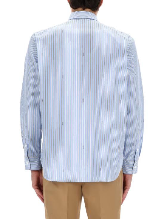 26FW 구찌 스트라이프 코튼 포플린 셔츠 852714 ZAUBA4061 AZURE - GUCCI