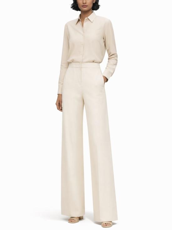 26FW 막스마라 스트레이트 팬츠 2611131191600 336001 IVORY - MAX MARA