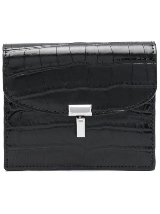 26FW 토템 T-락 팔멜라토 레더 카드 홀더 251WAM0042LE0076 001 BLACK