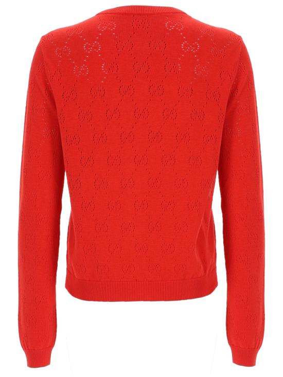 26FW 구찌 GG 포인텔 코튼 실크 가디건 856202 XKFCO5741 RED - GUCCI