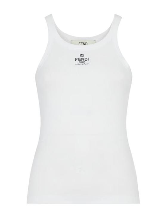 26FW 펜디 코튼 탑 FS7966 ANQMF0ZNM WHITE